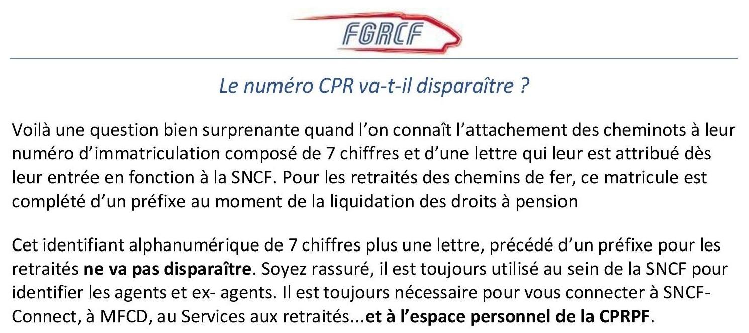 Le numero cpr va disparaitre 1