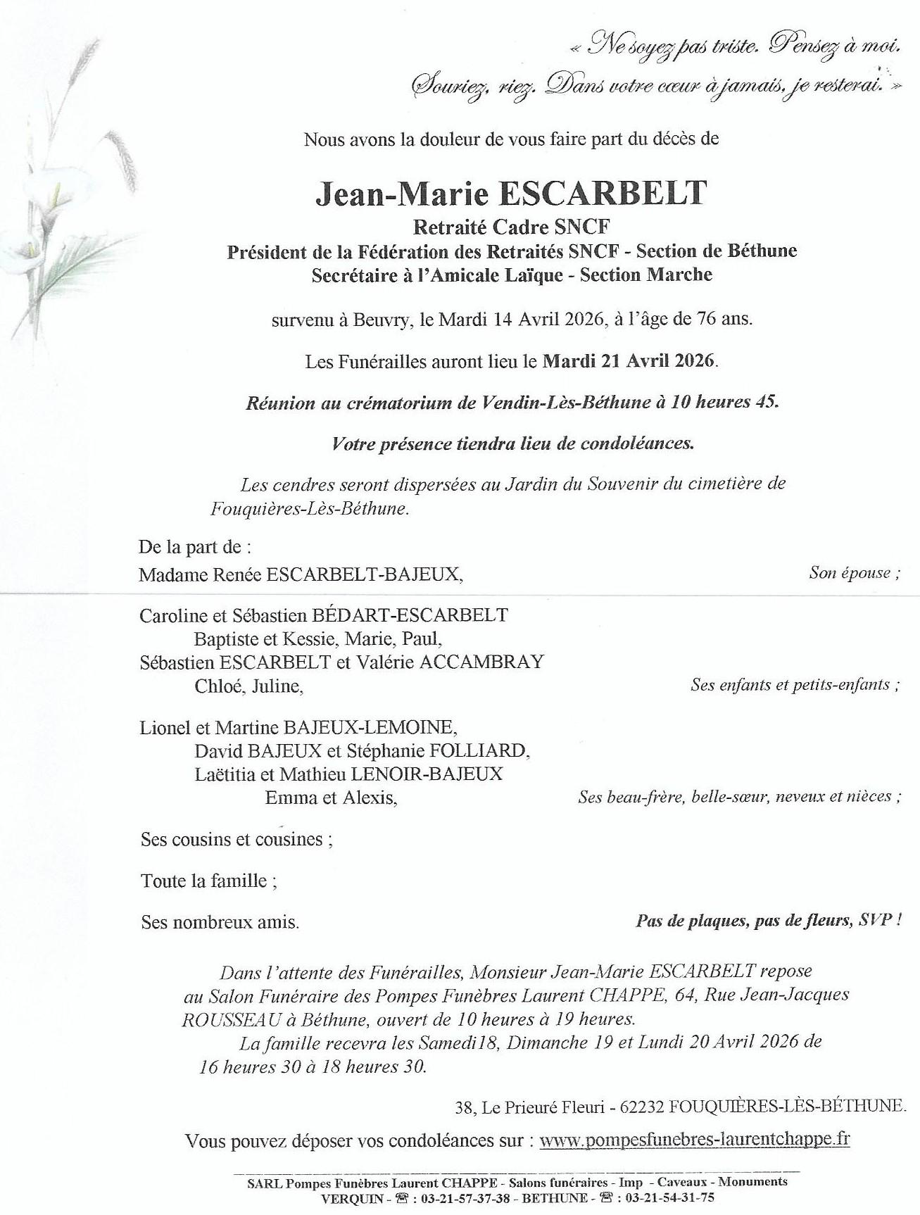 Mr jean marie escarbelt